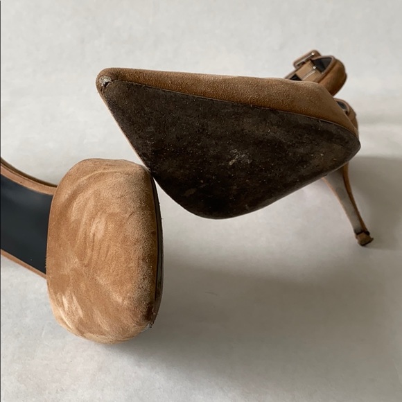 ALEXANDER WANG | LOVISA tan suede heels , IT 37 - Picture 8 of 10